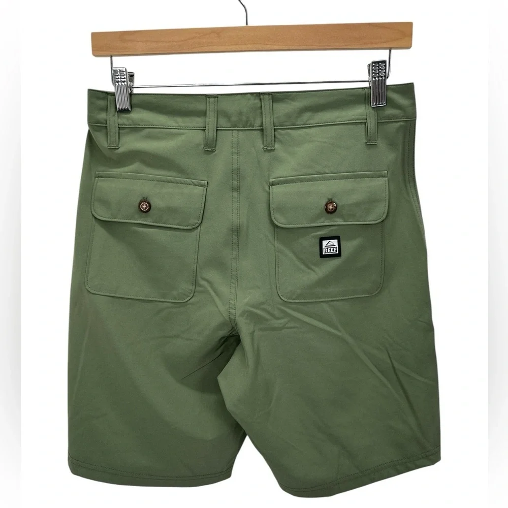 NWT Reef Medford Hybrid Boardshort Shorts Thyme Green